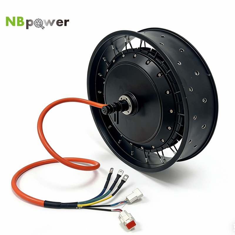 72V 8000W Brushless Hub Motor - NBpower/QS 273 40H 48-96v nominal 72V