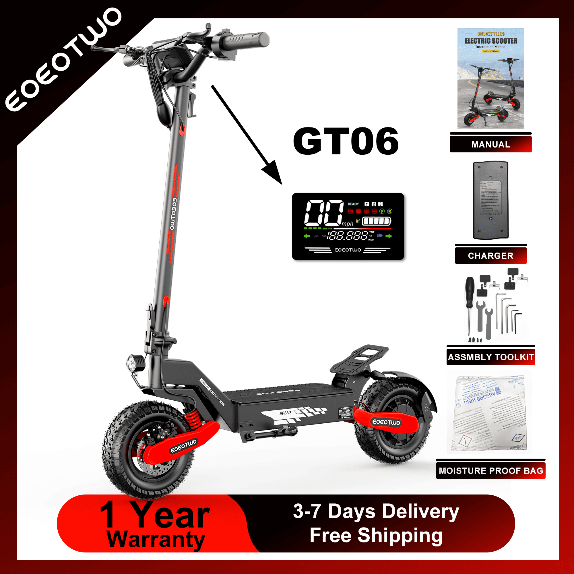EOEOTWO GT06 Yetişkinler İçin  - Dual Motor Ebike Kit 2000W incelemesi ve fiyatı