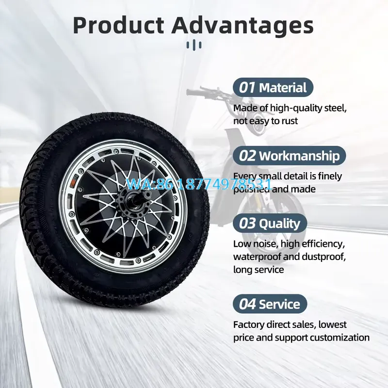 Wmwmnu 12 İnç Bldc Göbek Motor - 5000W Hub Motor Kit 72V incelemesi ve fiyatı