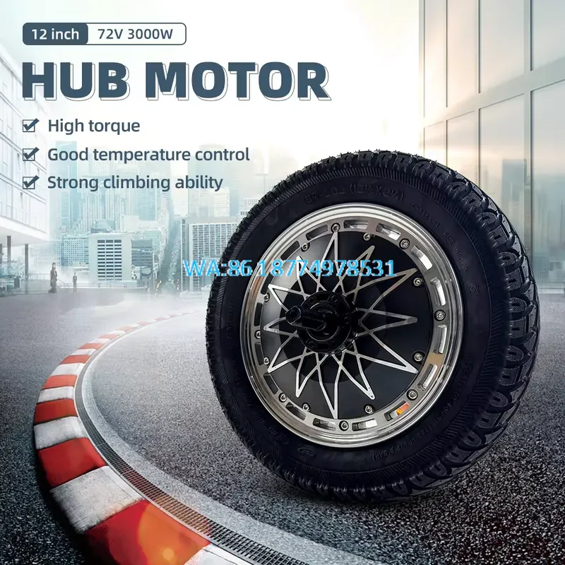 Wmwmnu 12 İnç Bldc Göbek Motor - 5000W Hub Motor Kit 72V incelemesi ve fiyatı